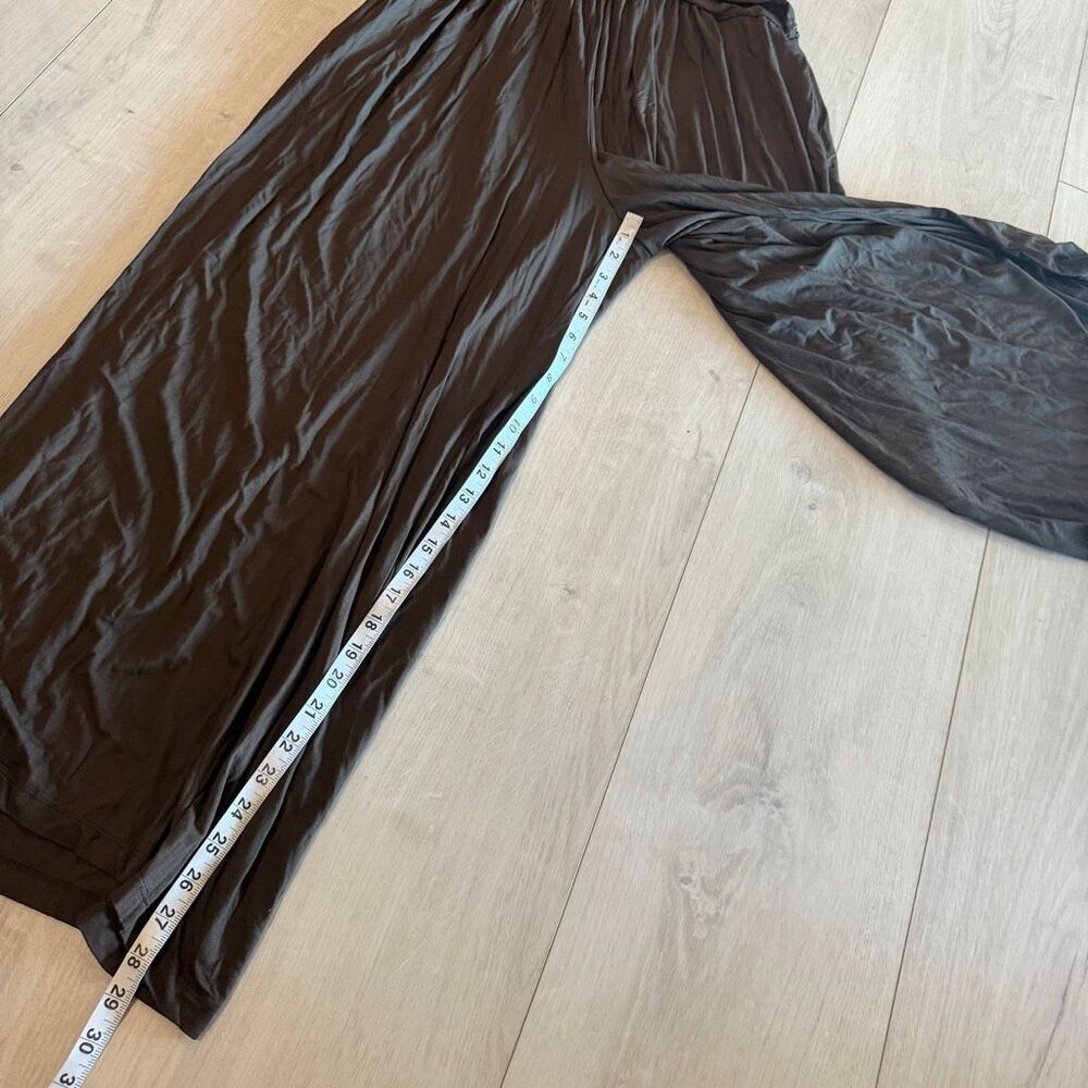 Free people beach brown ruched wide-leg jumpsuit size M - Picture 3 of 12